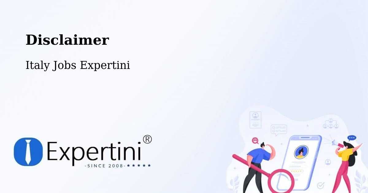 Disclaimer – Florence - Italy Jobs Expertini